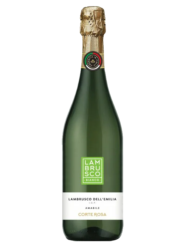 Вино ігристе Lambrusco Corte Rosa Bianco біле напівсолодке IGT 0.75 л 7.5%