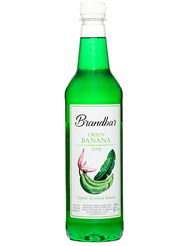 Сироп Brandbar Green Banana (Зелений банан) 0,7 л ПЕТ