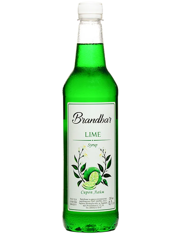 Сироп Brandbar Lime (Лайм) 0.7л ПЕТ