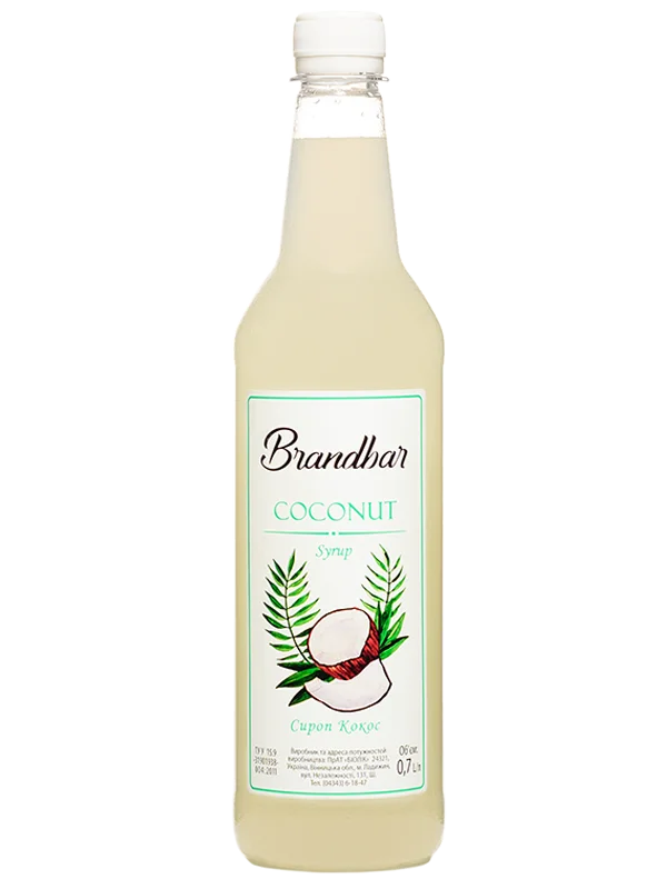 Сироп Brandbar Coconut (Кокос) 0,7л ПЕТ