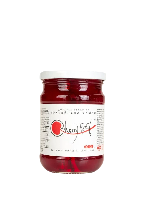 Вишня Коктейльна CherryTwig червона з черенком 315 г