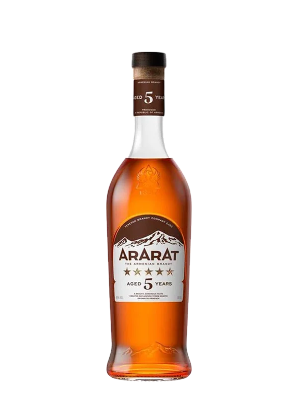 Бренді ARARAT 5 років витримки 0.5 л 40%