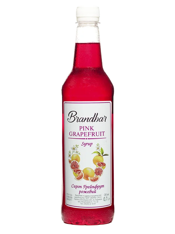 Сироп Brandbar Pink Grapefruit (Грейпфрут рожевий) 0,7 л ПЕТ