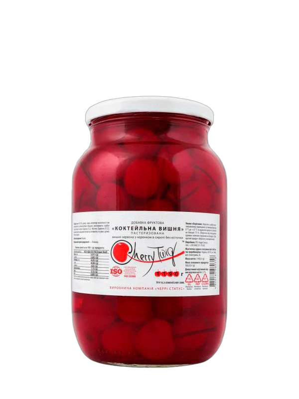 Вишня Коктейльна CherryTwig червона з черенком 1190г