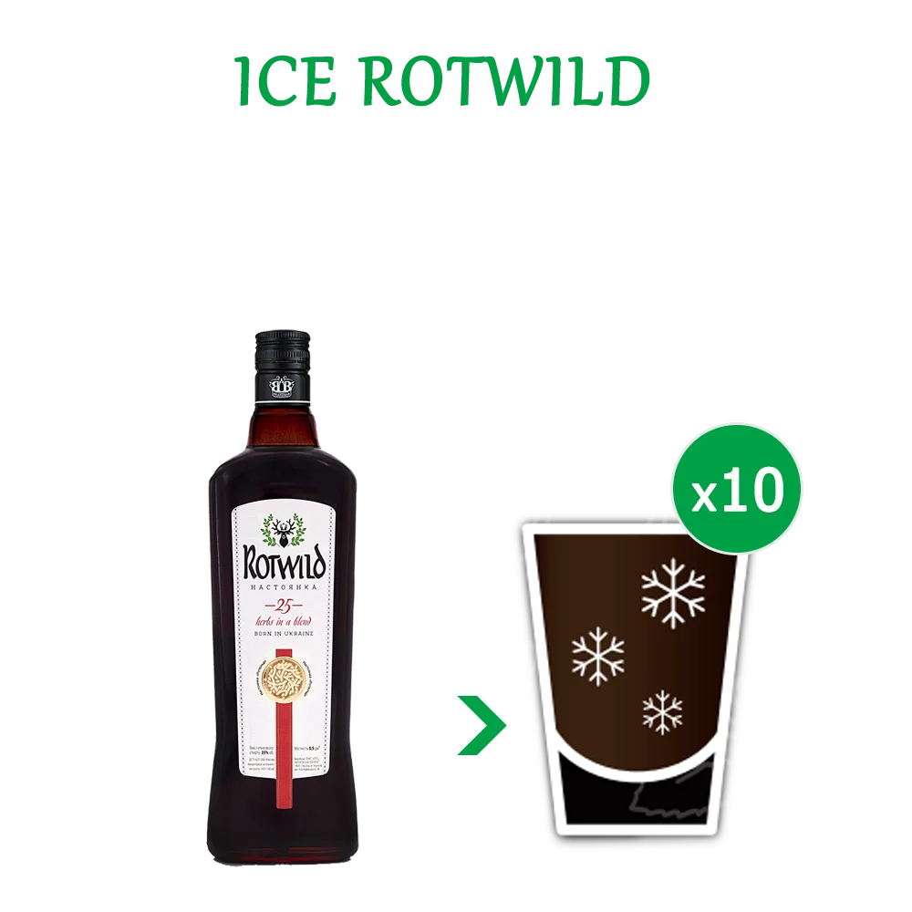 Коктейль ICE ROTWILD (набір інгредієнтів) х10