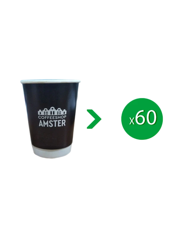 Стакан для кави “Amster”, паперовий(двошаровий), 350 мл, упак. 2*30 шт