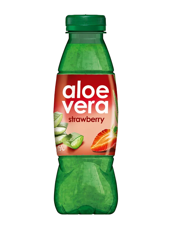 Упаковка напою безалкогольного Aloe Vera зі смаком полуниці 500 мл