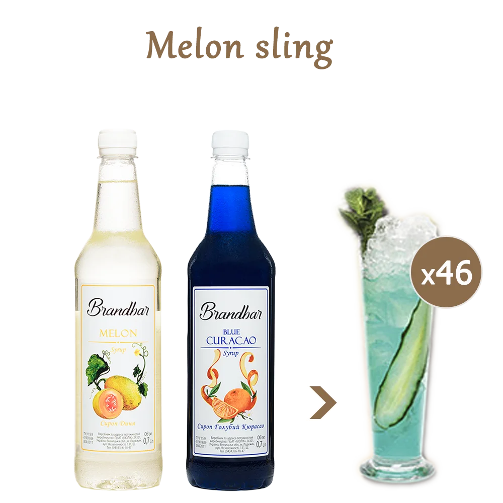 Melon sling безалкогольний коктейль Pina