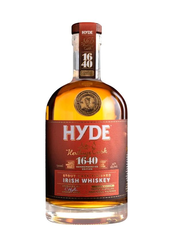 Віскі Hyde №8 1640 Stout Cask Finished Blend Irish Whiskey 0.7 л 43%