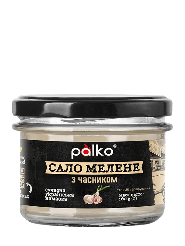 Сало мелене з часником, 160г