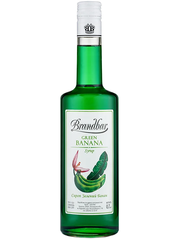Сироп Brandbar Green Banana (Зелений банан) 0,7 л